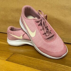 Nike Women's Pink and Cream Athletic Shoes